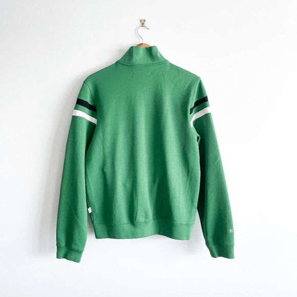 BC Ethic Y2K Mens Full Zip Jacket Mock Neck Green Medium - Picture 2 of 7